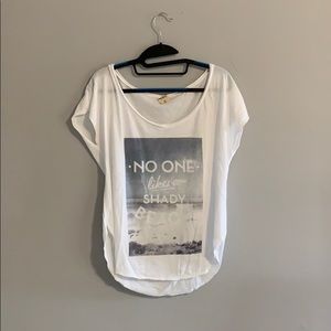 Hollister loose fitting, white, light blue, grey